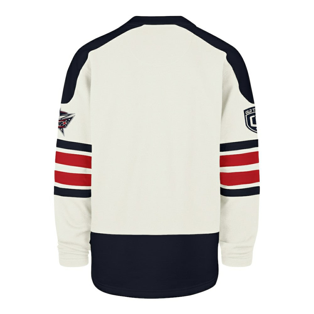 NHL Cream Columbus Blue Jackets '47 Pond Hockey Trio Eternal Lacer Sweatshirt