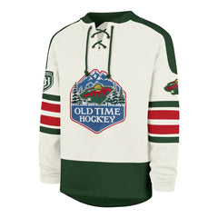 NHL Cream Minnesota Wild '47 Pond Hockey Trio Eternal Lacer Sweatshirt