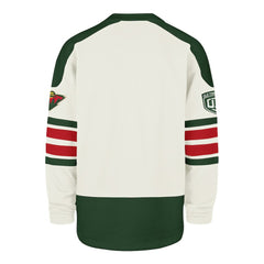 NHL Cream Minnesota Wild '47 Pond Hockey Trio Eternal Lacer Sweatshirt