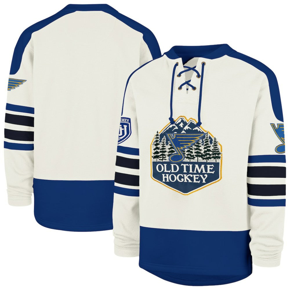 NHL Cream St. Louis Blues '47 Pond Hockey Trio Eternal Lacer Sweatshirt
