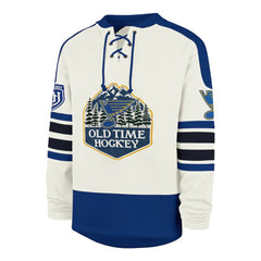 NHL Cream St. Louis Blues '47 Pond Hockey Trio Eternal Lacer Sweatshirt