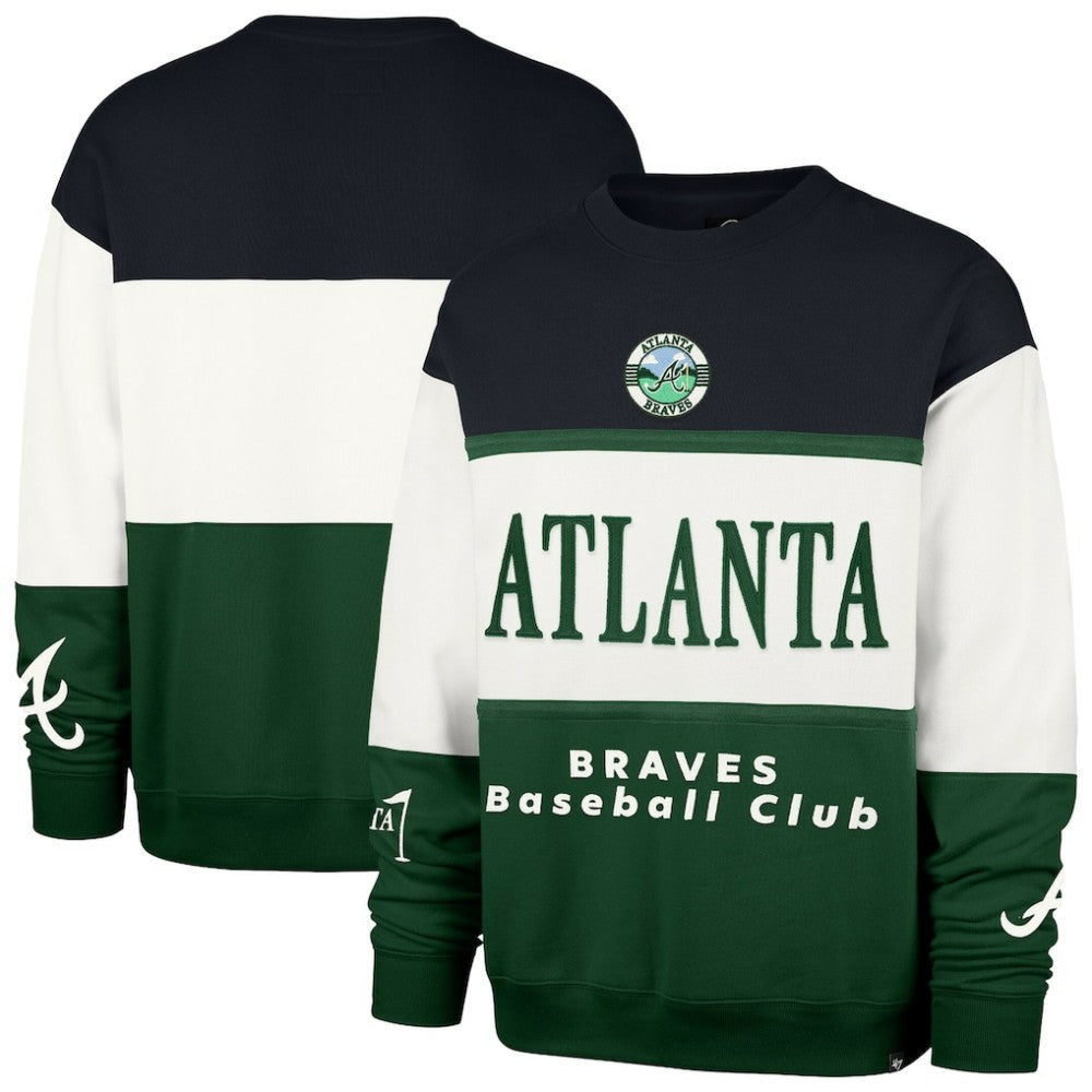 MLB Atlanta Braves '47 Tee Up Maximalist Fleece Sweatshirt