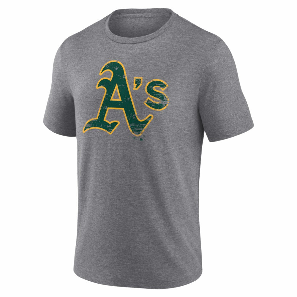 MLB Athletics Heritage Personalized Any Name & Number Tri-Blend T-Shirt