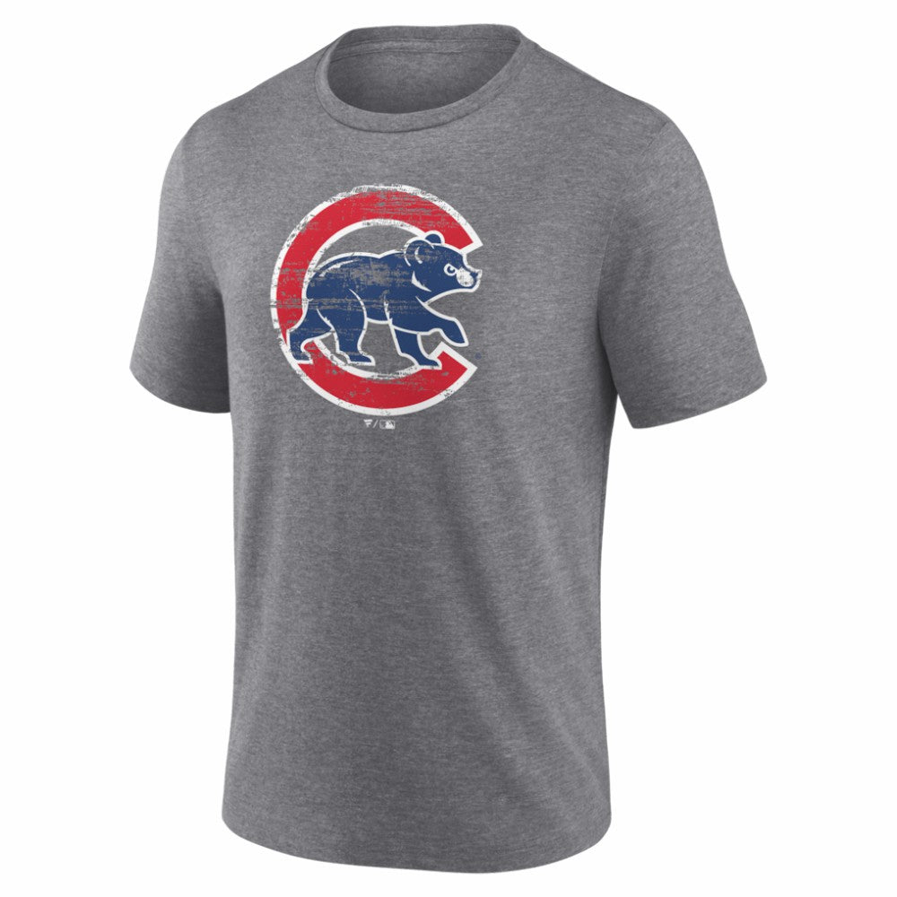 MLB Chicago Cubs Heritage Personalized Any Name & Number Tri-Blend T-Shirt