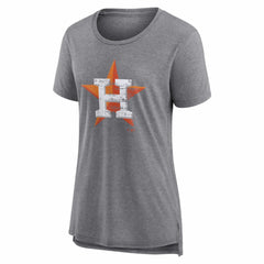 MLB Houston Astros Women's Heritage Personalized Any Name & Number Tri-Blend T-Shirt