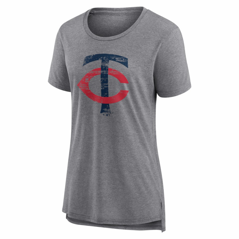 MLB Minnesota Twins Women's Heritage Personalized Any Name & Number Tri-Blend T-Shirt