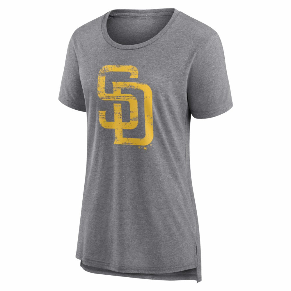 MLB San Diego Padres Women's Heritage Personalized Any Name & Number Tri-Blend T-Shirt
