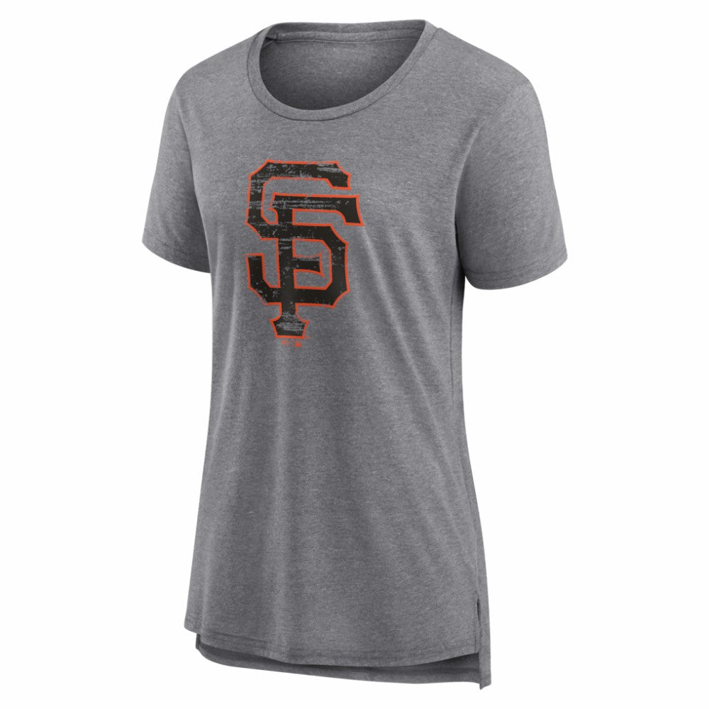 MLB San Francisco Giants Women's Heritage Personalized Any Name & Number Tri-Blend T-Shirt