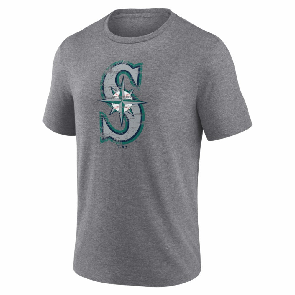 MLB Seattle Mariners Heritage Personalized Any Name & Number Tri-Blend T-Shirt
