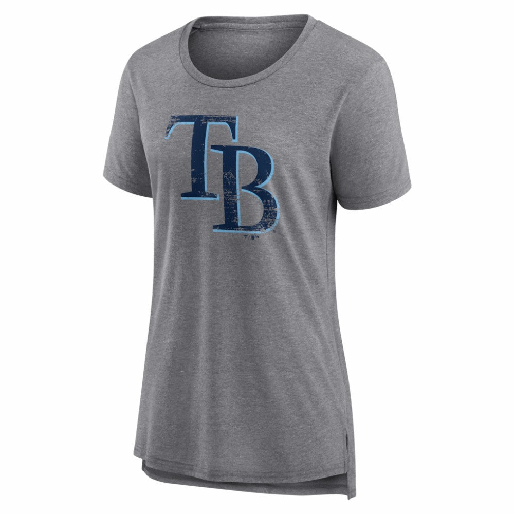 MLB Tampa Bay Rays Women's Heritage Personalized Any Name & Number Tri-Blend T-Shirt