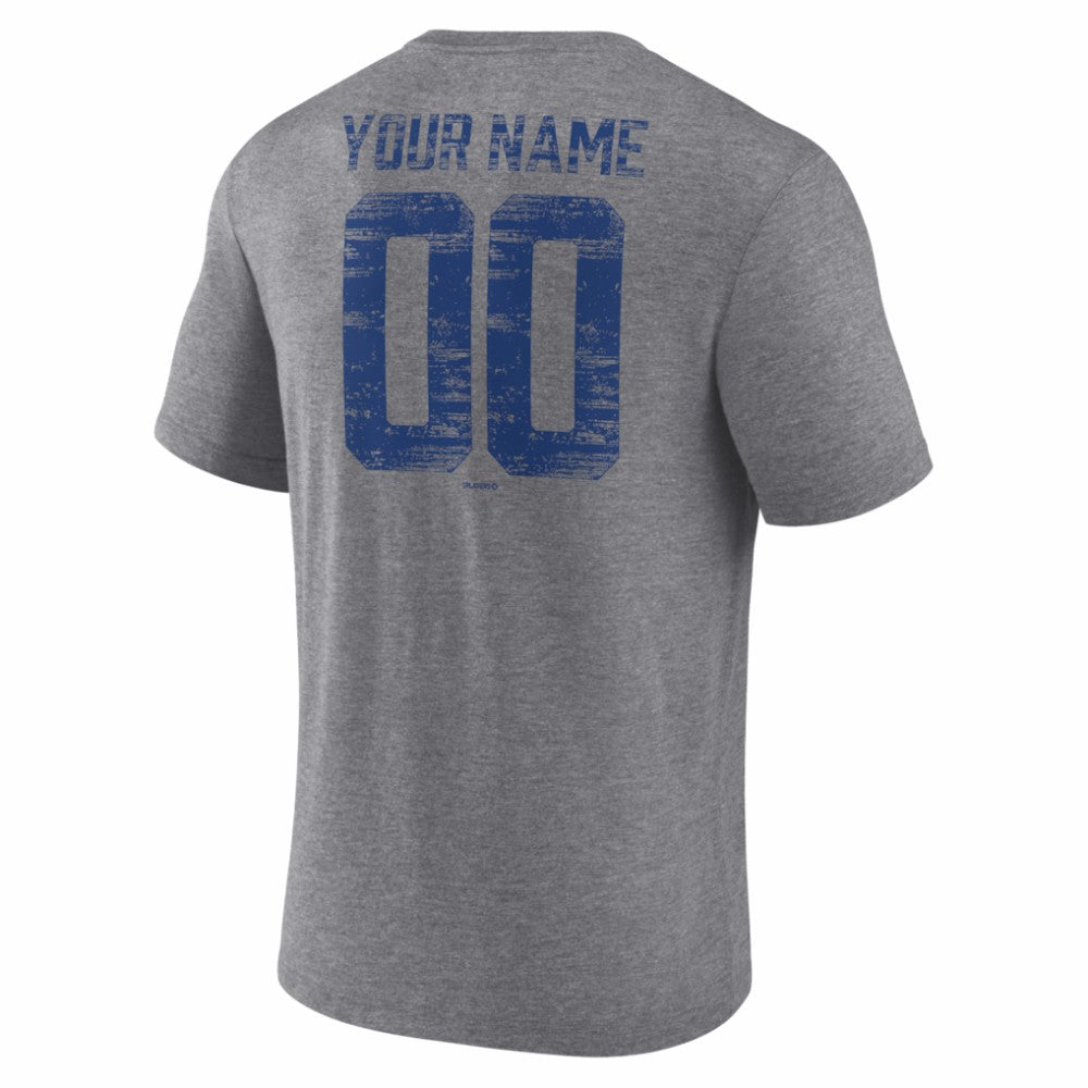 MLB Texas Rangers Heritage Personalized Any Name & Number Tri-Blend T-Shirt
