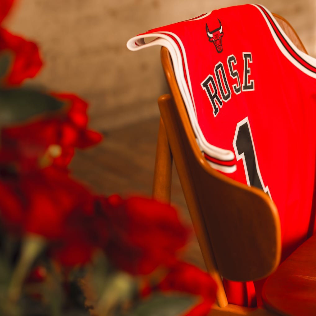 NBA Derrick Rose Chicago Bulls 2008-09 Authentic Jersey sale
