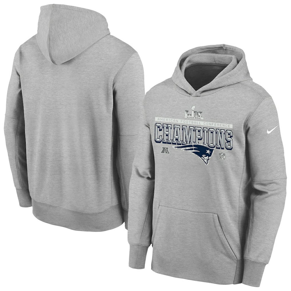 Youth 2025 AFC Champions Locker Room Trophy Collection Authentic Hoodie - New England Patriots