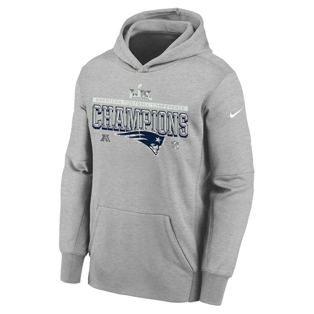 Youth 2025 AFC Champions Locker Room Trophy Collection Authentic Hoodie - New England Patriots