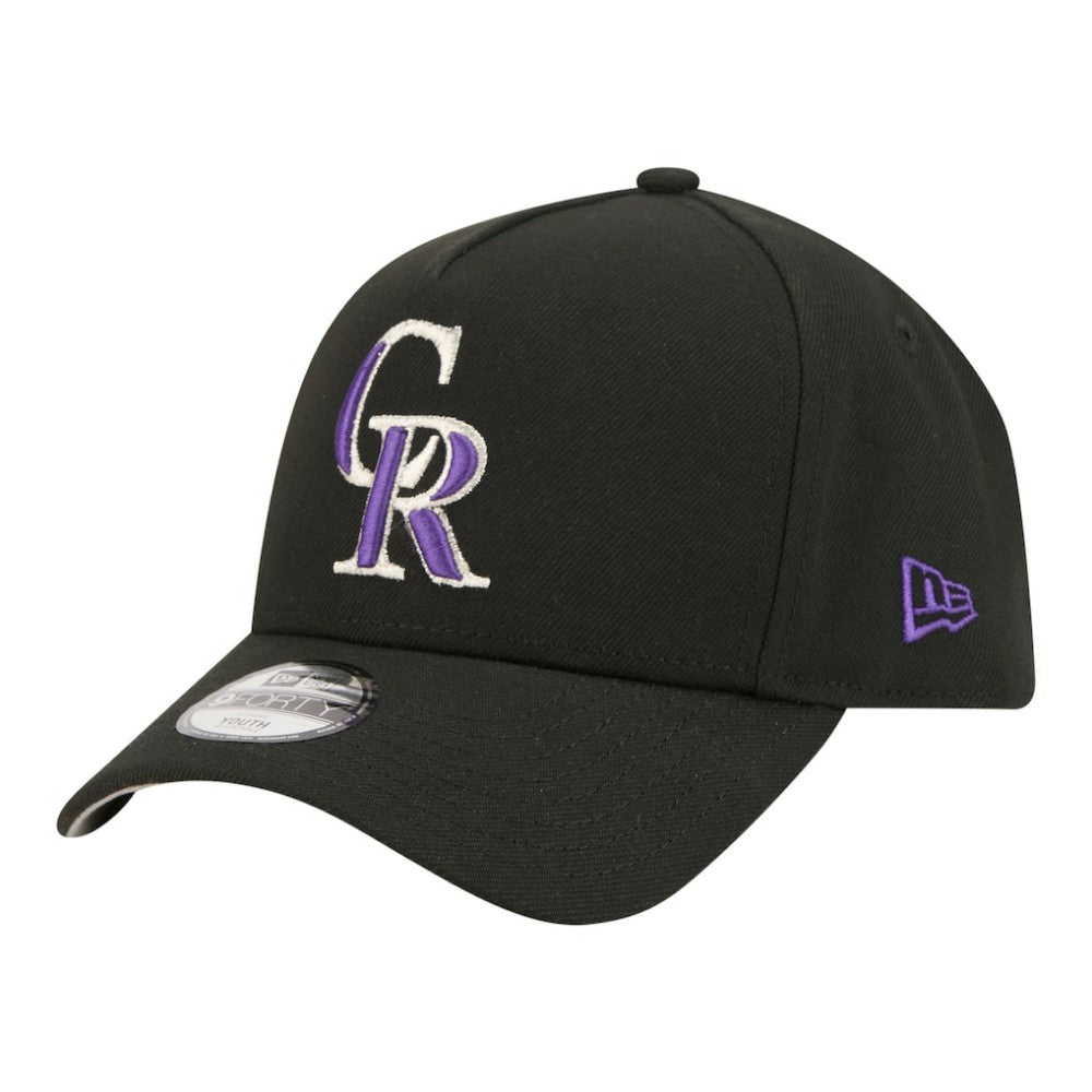 MLB Colorado Rockies New Era Youth 9FORTY A-Frame Adjustable Hat