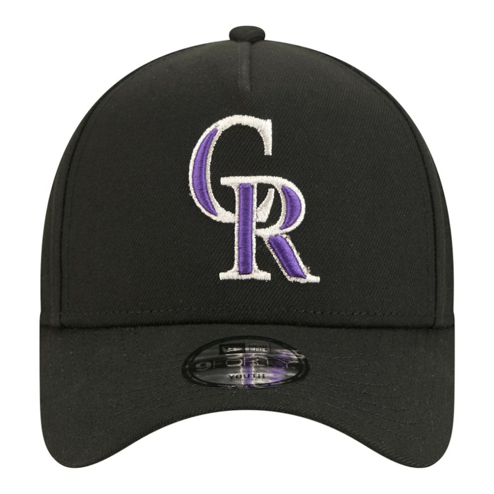MLB Colorado Rockies New Era Youth 9FORTY A-Frame Adjustable Hat