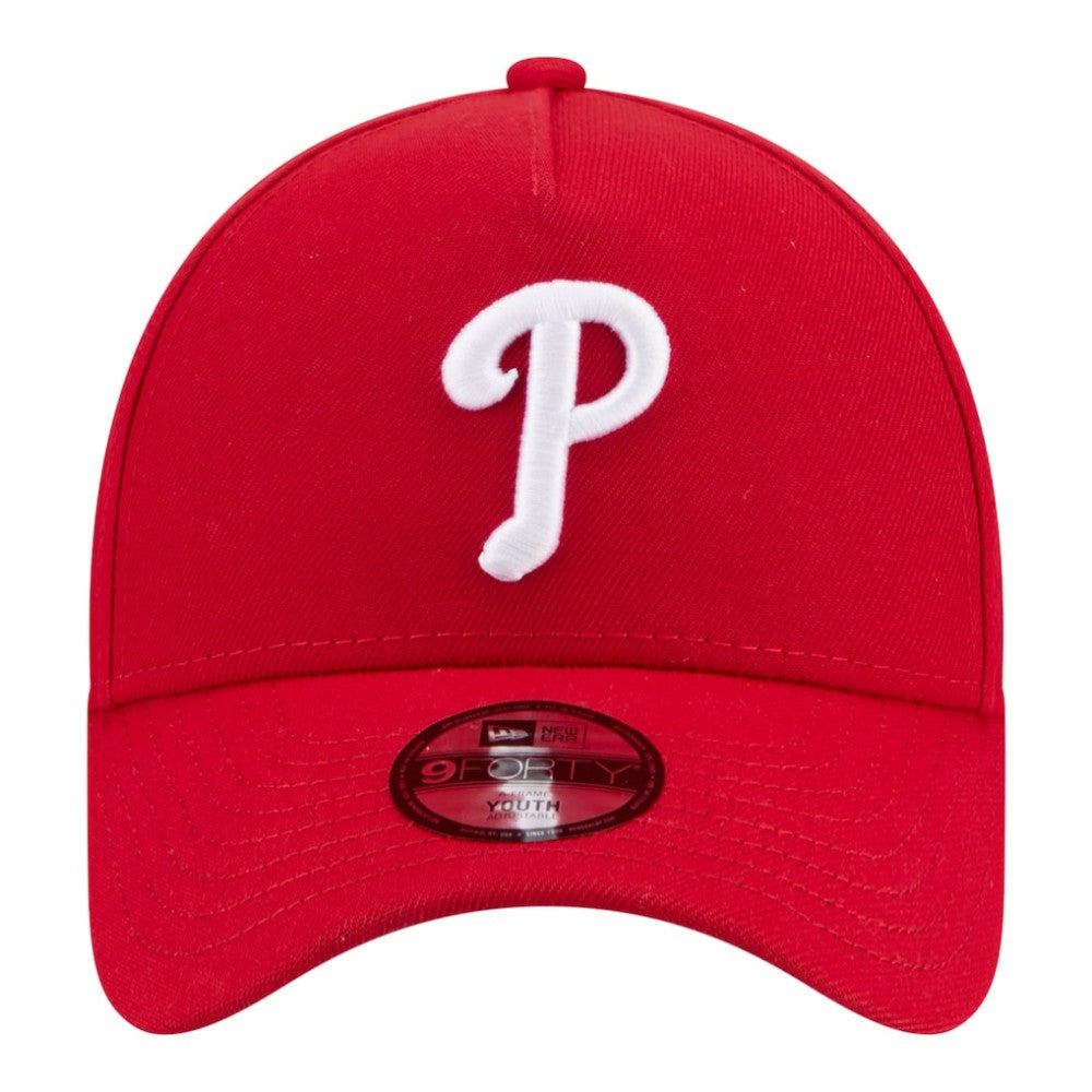 MLB Philadelphia Phillies New Era Youth 9FORTY A-Frame Adjustable Hat