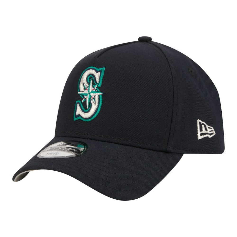 MLB Seattle Mariners New Era Youth 9FORTY A-Frame Adjustable Hat