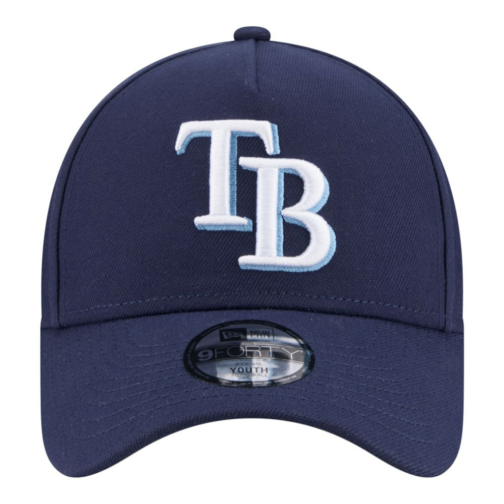 MLB Tampa Bay Rays New Era Youth 9FORTY A-Frame Adjustable Hat
