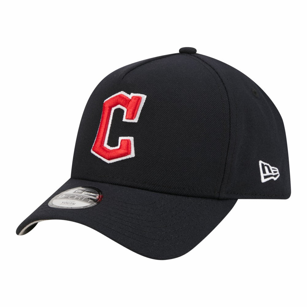 MLB Cleveland Guardians New Era Youth 9FORTY A-Frame Adjustable Hat