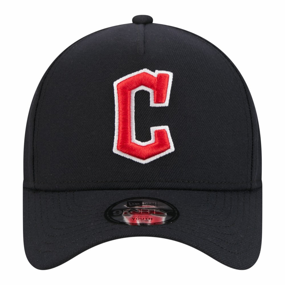 MLB Cleveland Guardians New Era Youth 9FORTY A-Frame Adjustable Hat