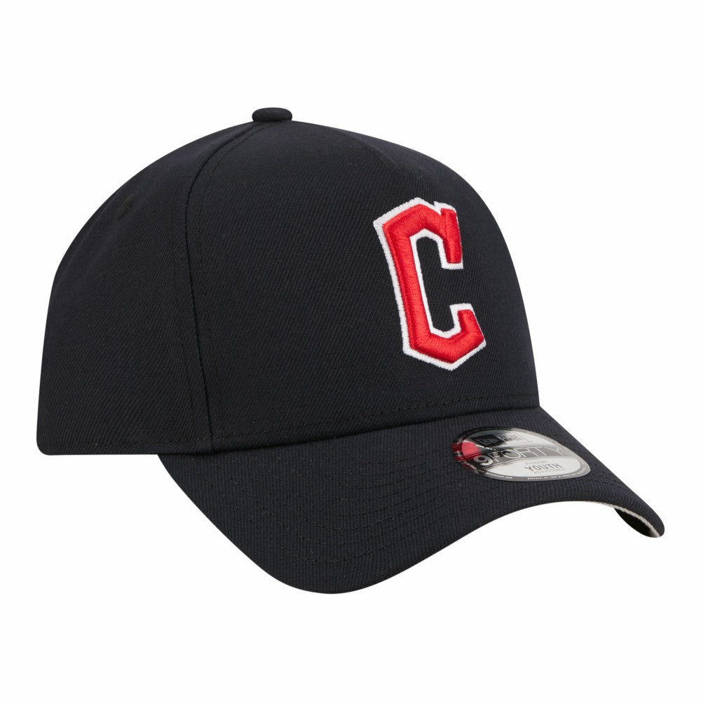 MLB Cleveland Guardians New Era Youth 9FORTY A-Frame Adjustable Hat