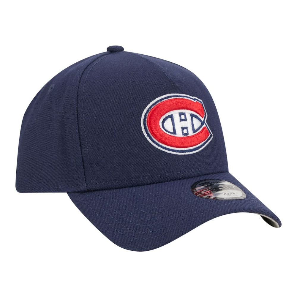 NHL Navy Montreal Canadiens New Era Youth 9FORTY A-Frame Adjustable Hat