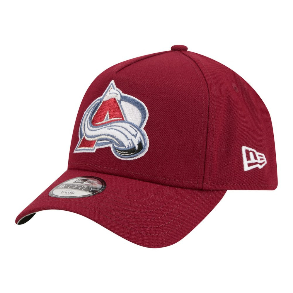 NHL Burgundy Colorado Avalanche New Era Youth 9FORTY A-Frame Adjustable Hat