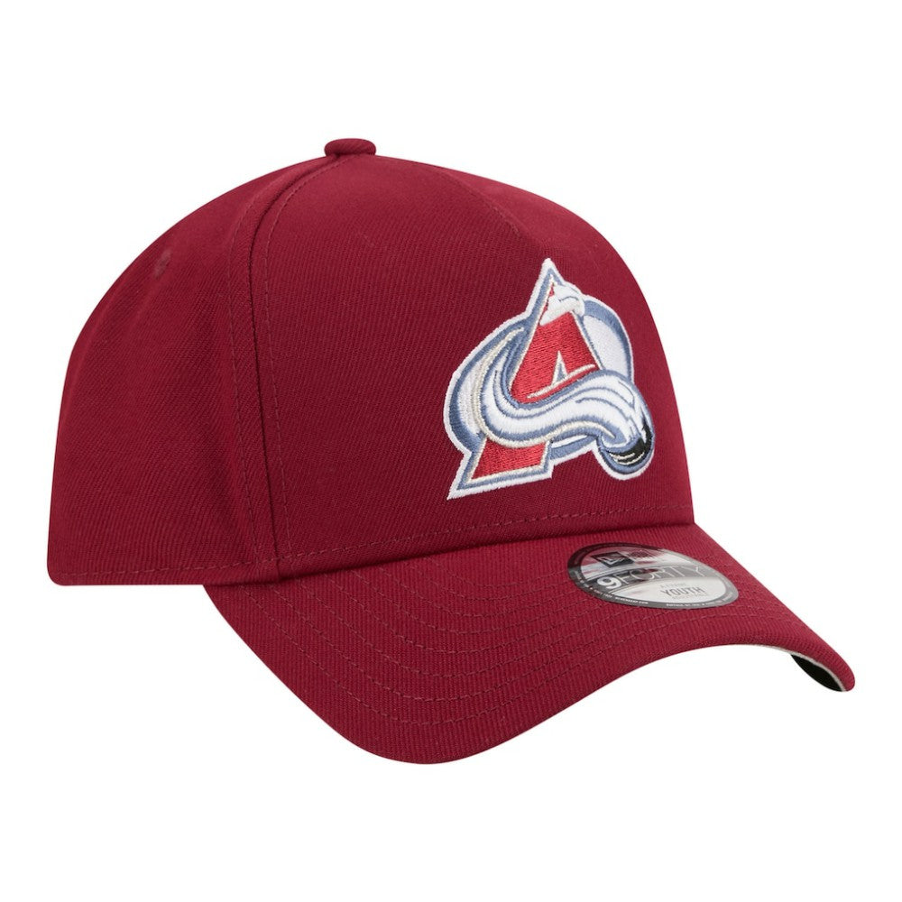 NHL Burgundy Colorado Avalanche New Era Youth 9FORTY A-Frame Adjustable Hat