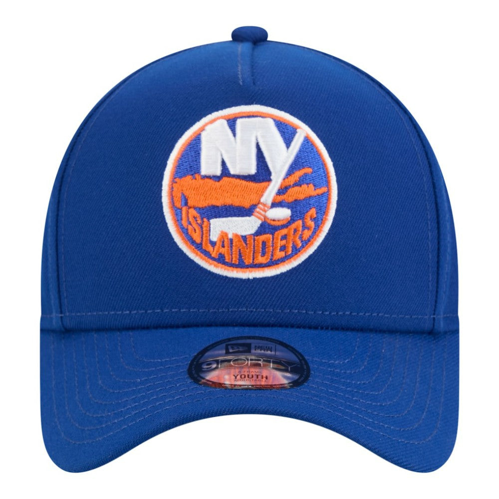 NHL Royal New York Islanders New Era Youth 9FORTY A-Frame Adjustable Hat