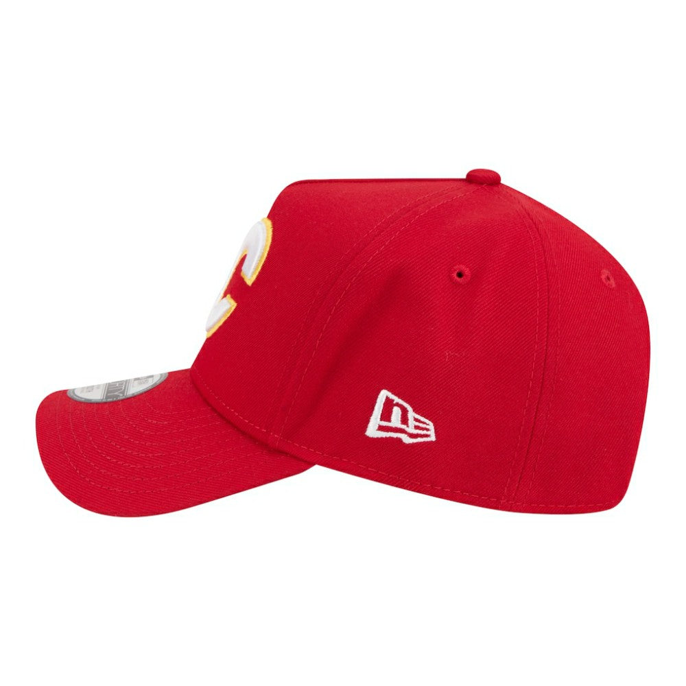 NHL Red Calgary Flames New Era Youth 9FORTY A-Frame Adjustable Hat