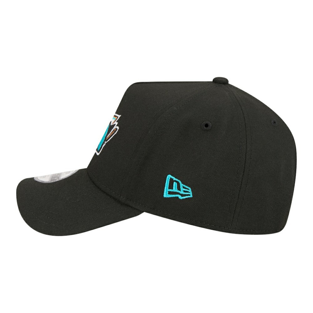 NHL Black San Jose Sharks New Era Youth 9FORTY A-Frame Adjustable Hat