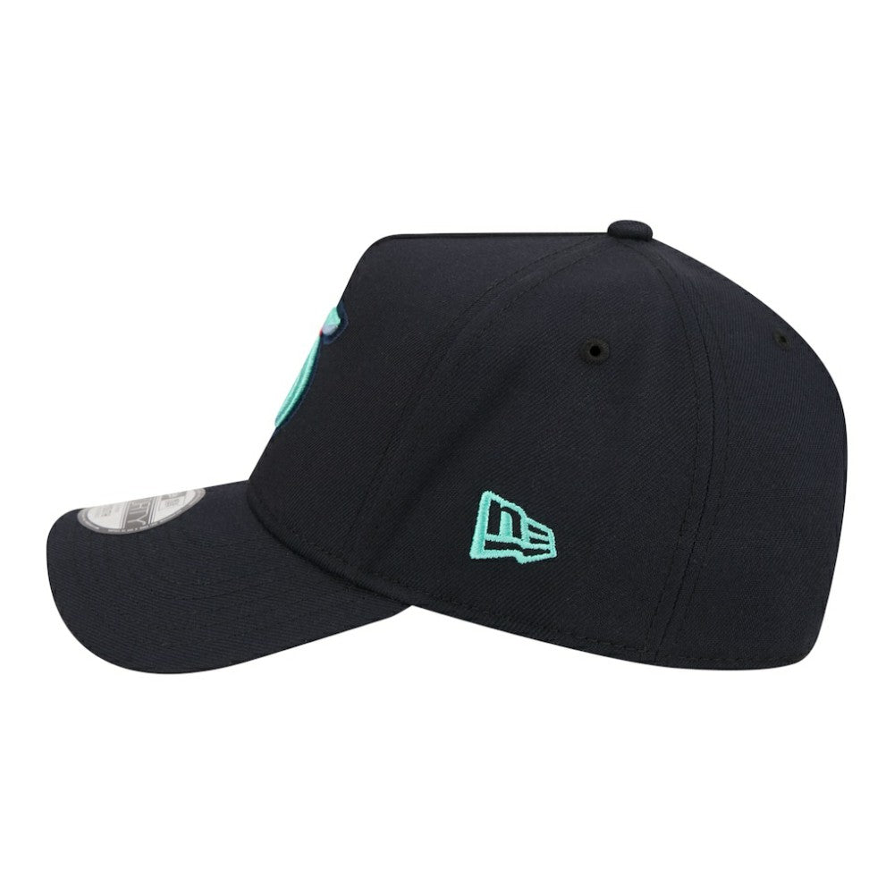 NHL Deep Sea Blue Seattle Kraken New Era Youth 9FORTY A-Frame Adjustable Hat