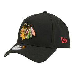 NHL Black Chicago Blackhawks New Era Youth 9FORTY A-Frame Adjustable Hat