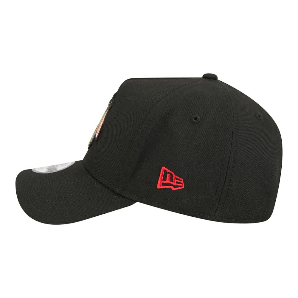 NHL Black Chicago Blackhawks New Era Youth 9FORTY A-Frame Adjustable Hat
