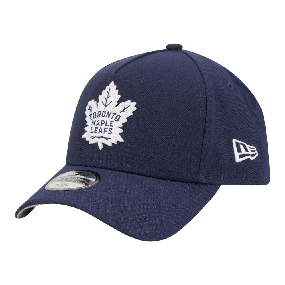 NHL Blue Toronto Maple Leafs New Era Youth 9FORTY A-Frame Adjustable Hat