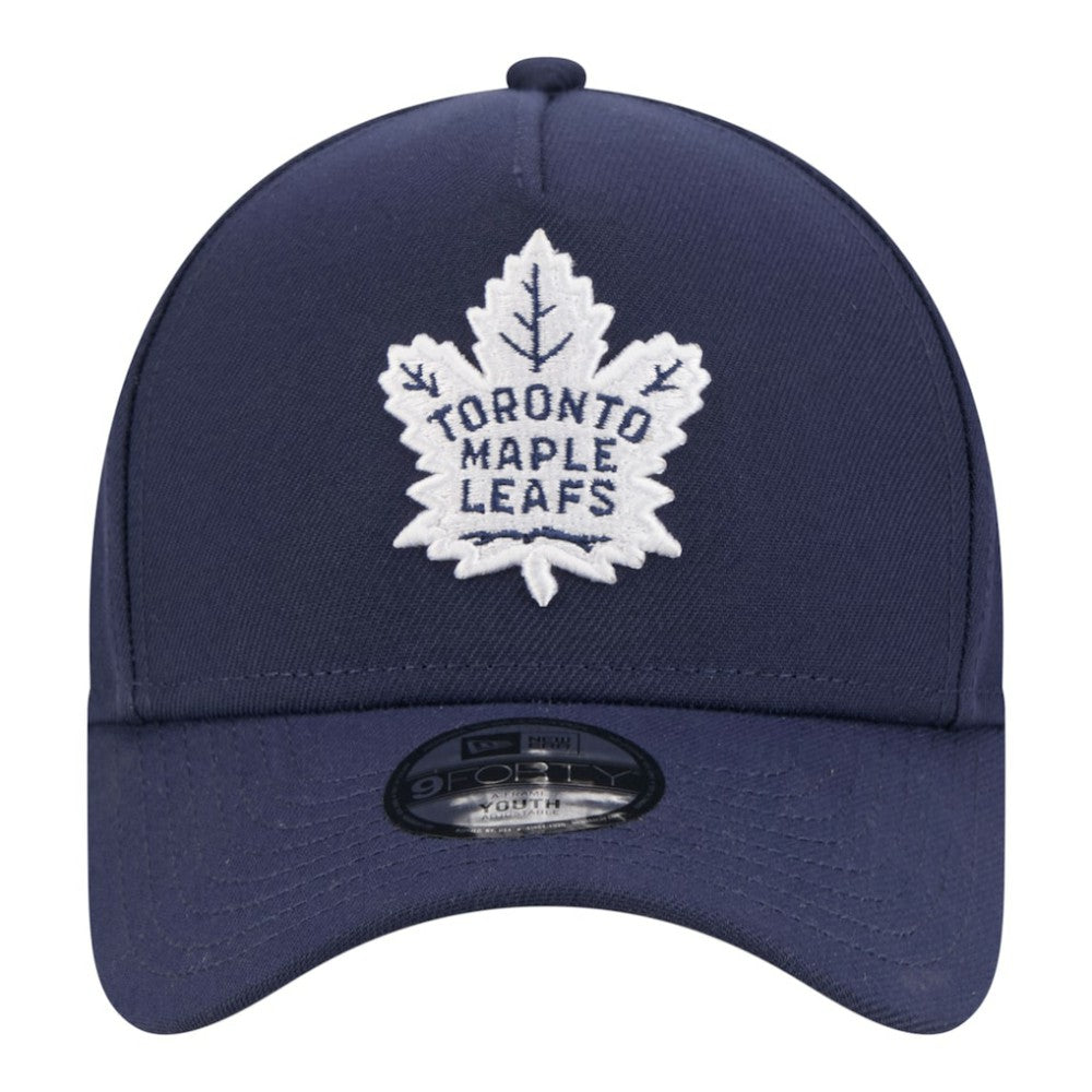 NHL Blue Toronto Maple Leafs New Era Youth 9FORTY A-Frame Adjustable Hat