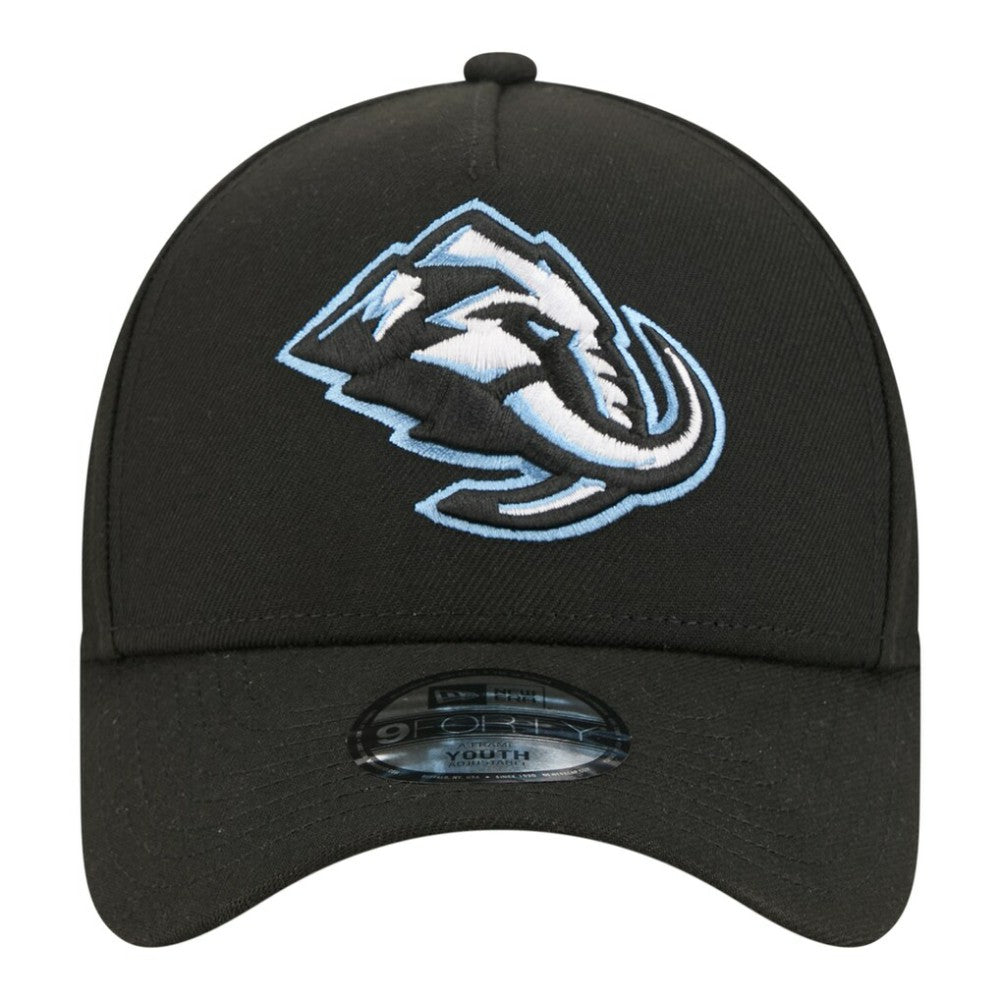 NHL Black Utah Mammoth New Era Youth 9FORTY A-Frame Adjustable Hat