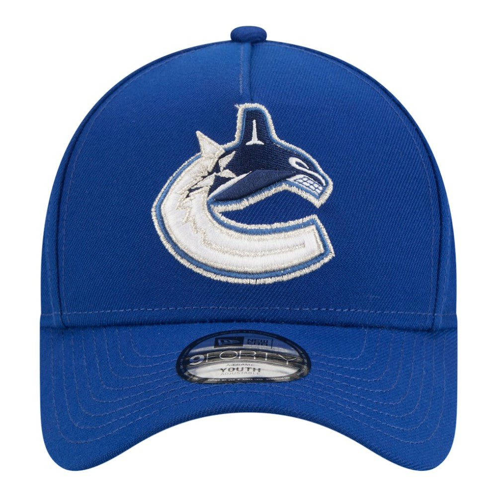 NHL Blue Vancouver Canucks New Era Youth 9FORTY A-Frame Adjustable Hat