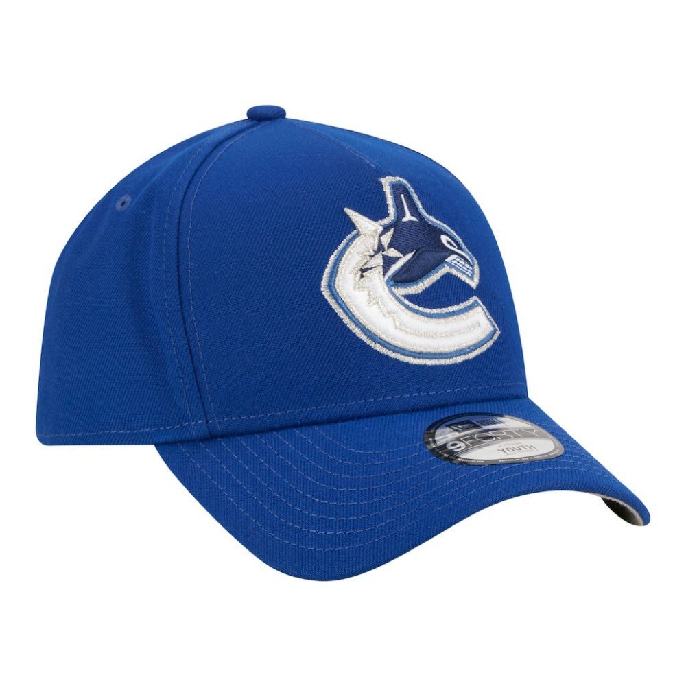 NHL Blue Vancouver Canucks New Era Youth 9FORTY A-Frame Adjustable Hat