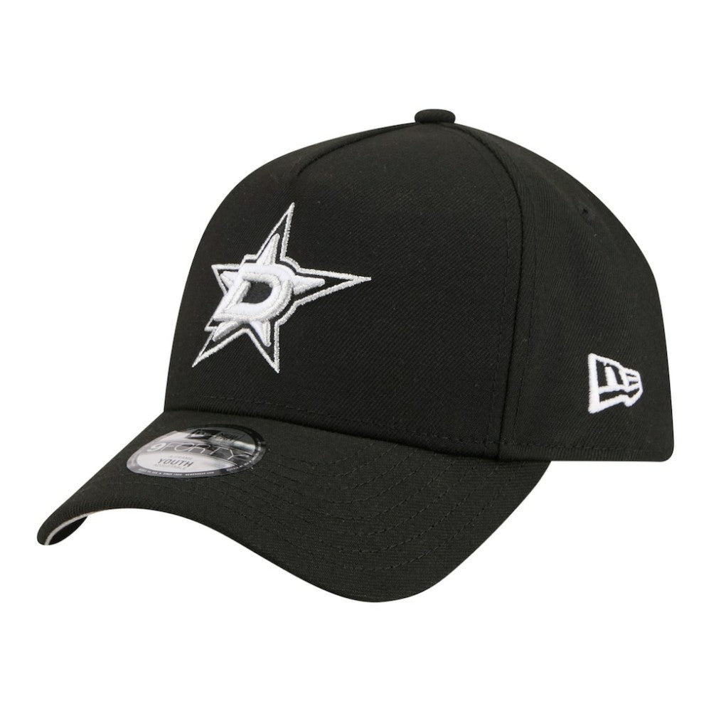 NHL Black Dallas Stars New Era Youth 9FORTY A-Frame Adjustable Hat