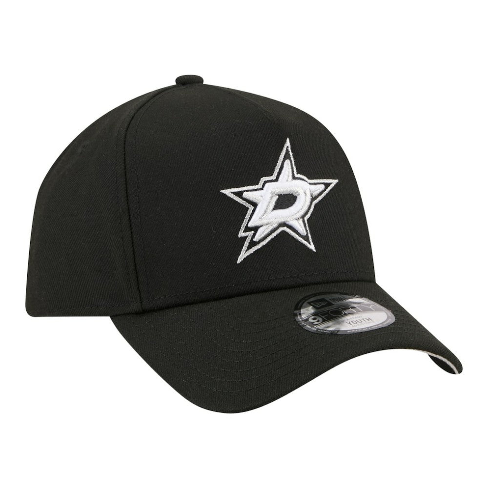 NHL Black Dallas Stars New Era Youth 9FORTY A-Frame Adjustable Hat