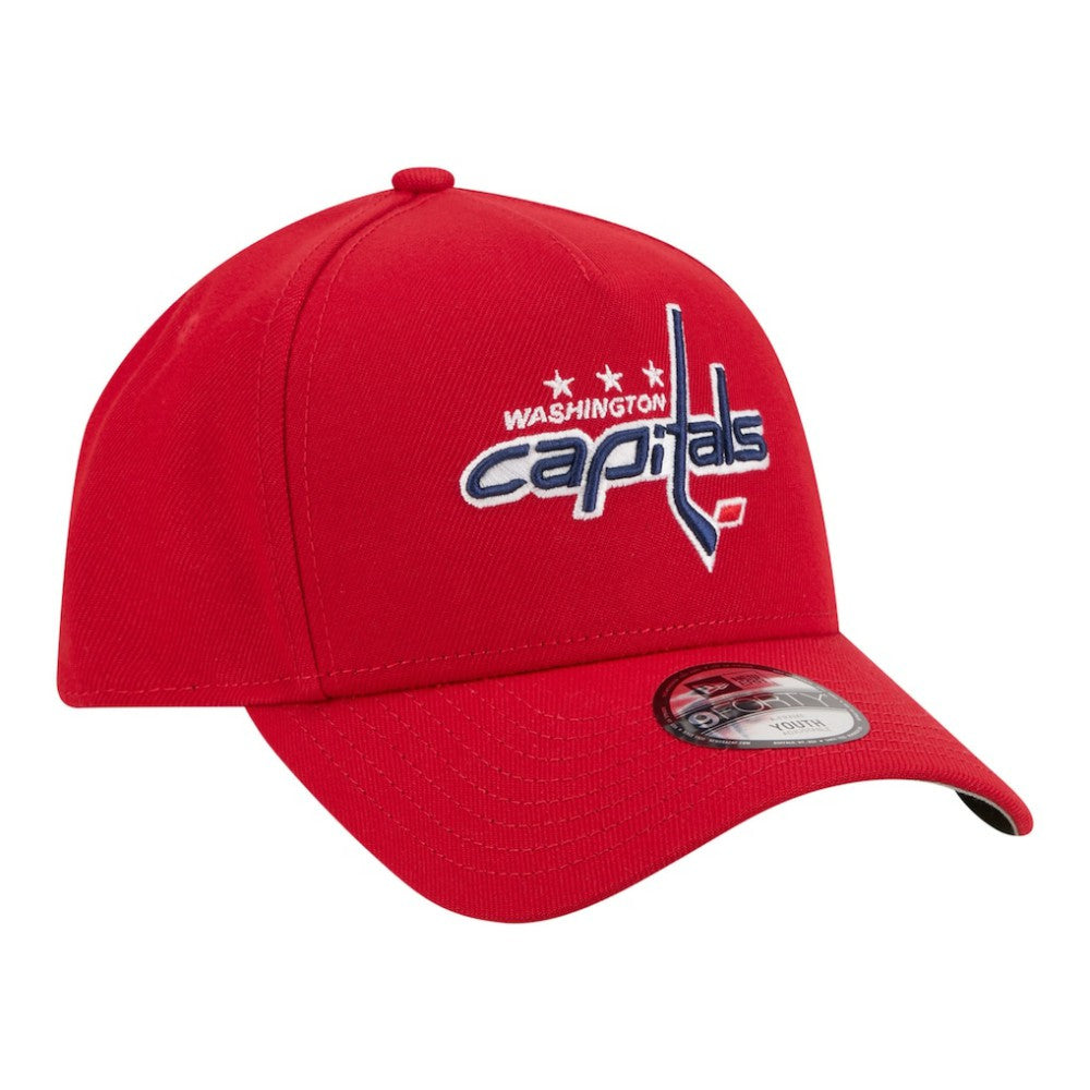 NHL Red Washington Capitals New Era Youth 9FORTY A-Frame Adjustable Hat