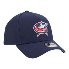 NHL Navy Columbus Blue Jackets New Era Youth 9FORTY A-Frame Adjustable Hat