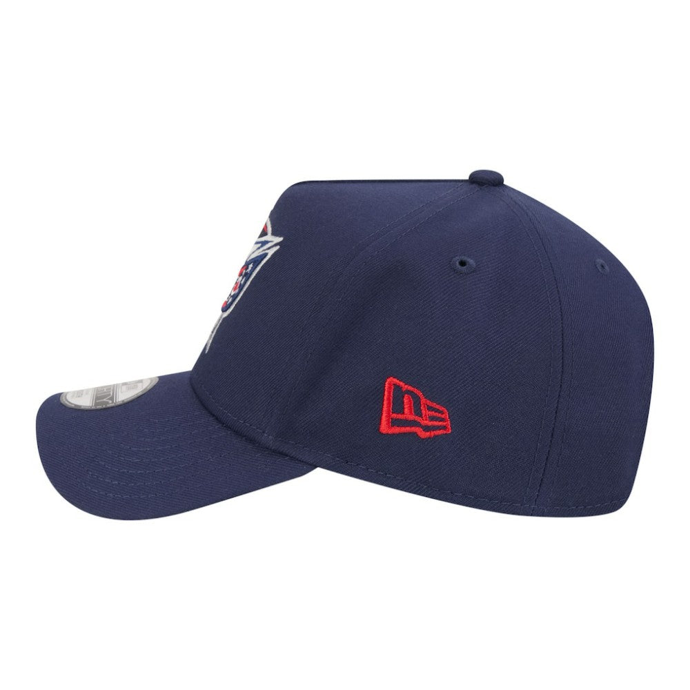 NHL Navy Columbus Blue Jackets New Era Youth 9FORTY A-Frame Adjustable Hat