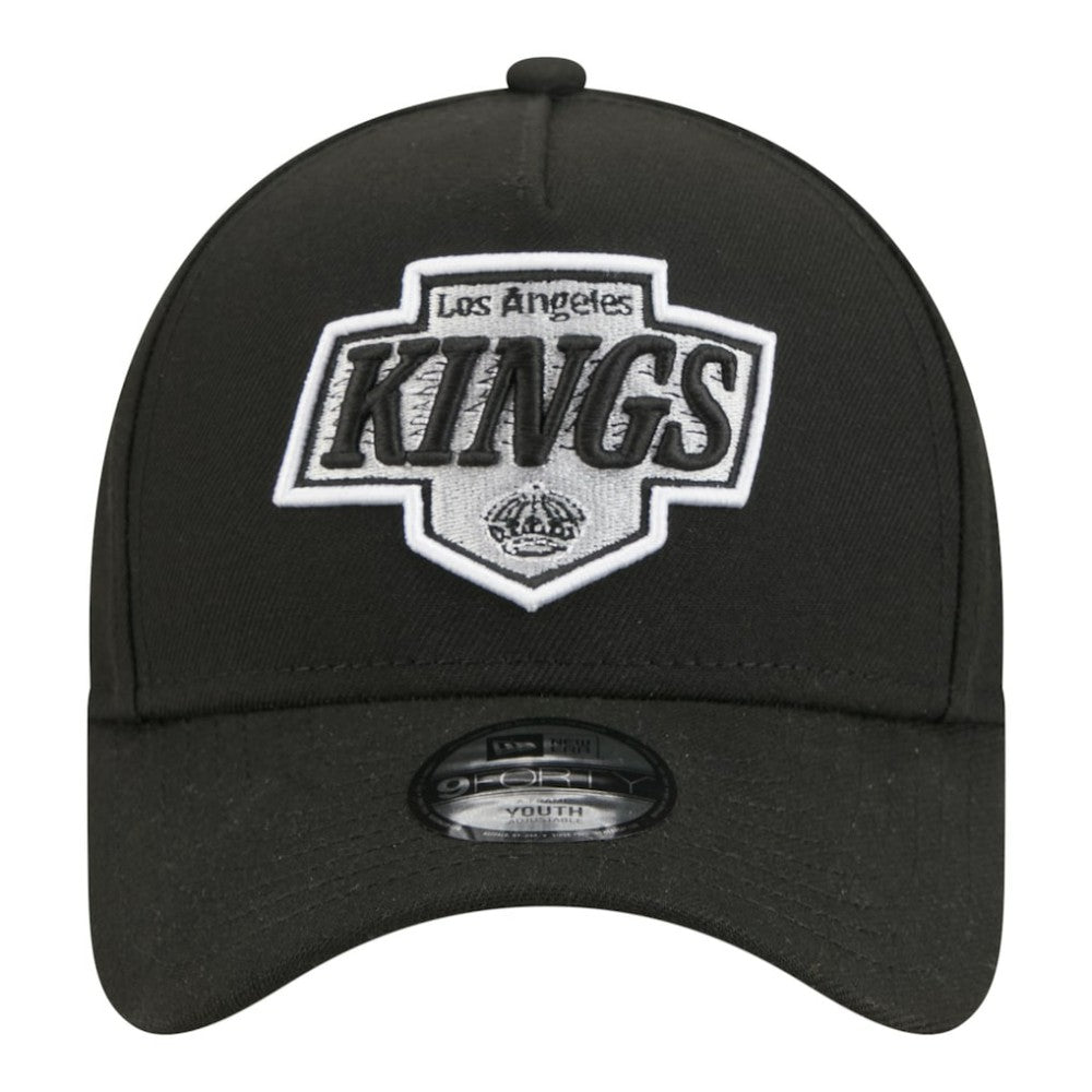 NHL Black Los Angeles Kings New Era Youth 9FORTY A-Frame Adjustable Hat