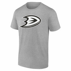 NHL Gray Anaheim Ducks Big & Tall Personalized Name & Number Monochrome T-Shirt