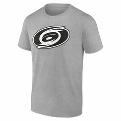 NHL Gray Carolina Hurricanes Big & Tall Personalized Name & Number Monochrome T-Shirt