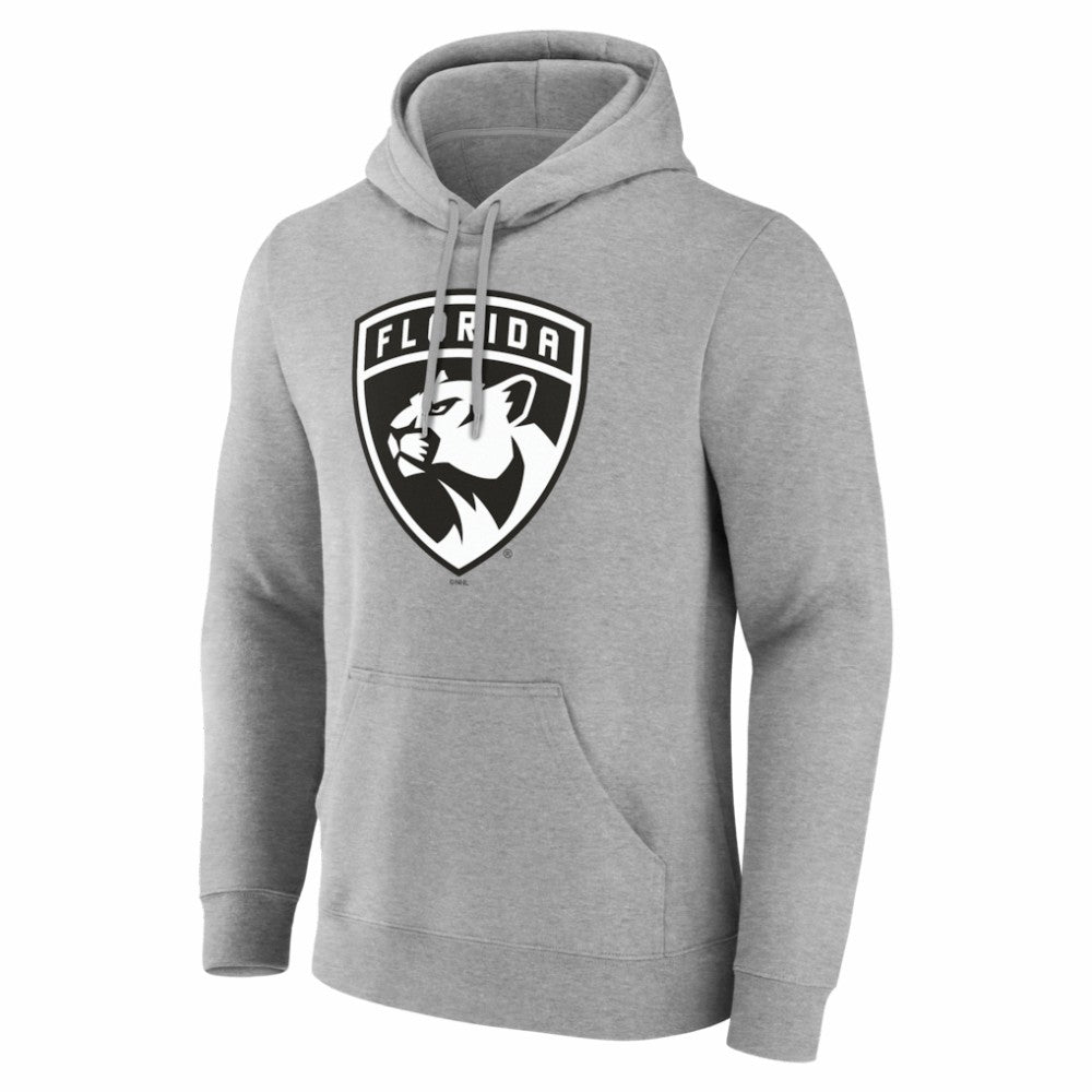 NHL Gray Florida Panthers Big & Tall Personalized Name & Number Monochrome Pullover Hoodie