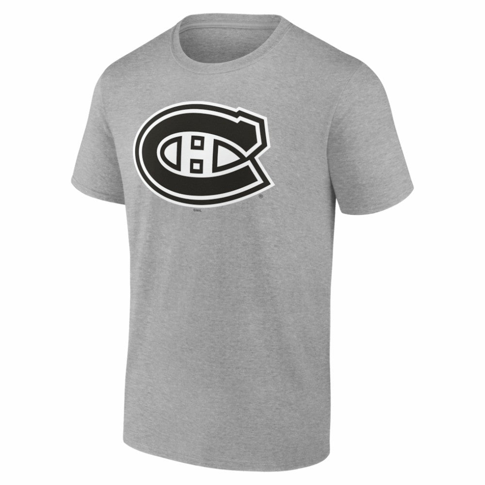 NHL Gray Montreal Canadiens Big & Tall Personalized Name & Number Monochrome T-Shirt